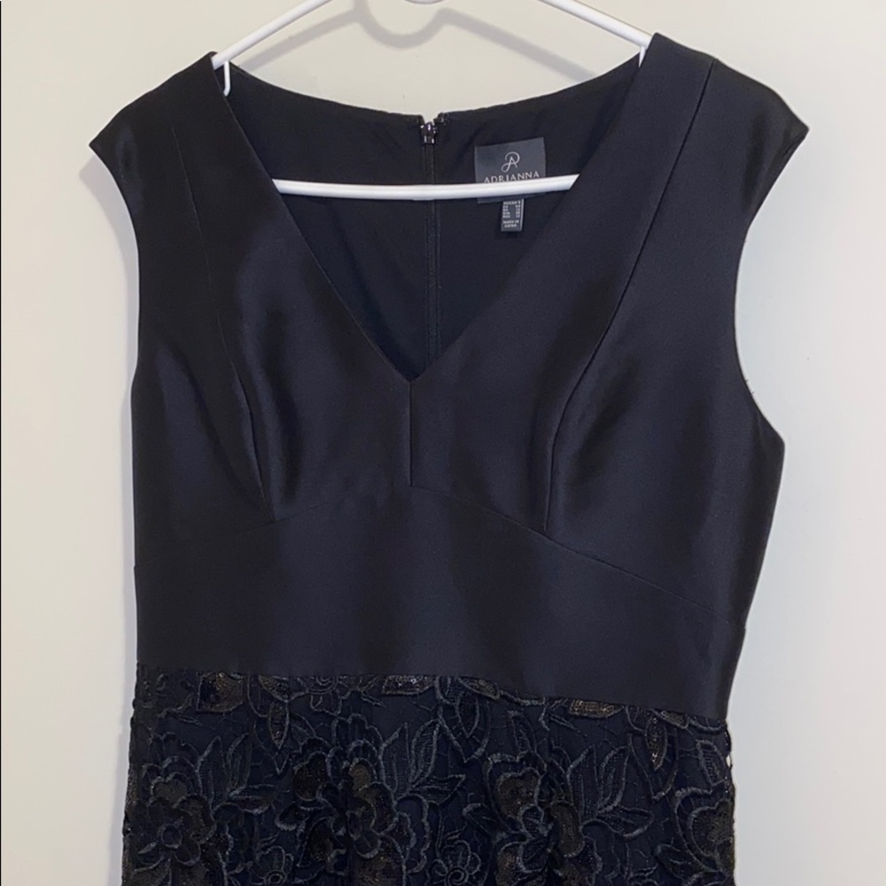 NWOT Adrianna Papell Black Dress
